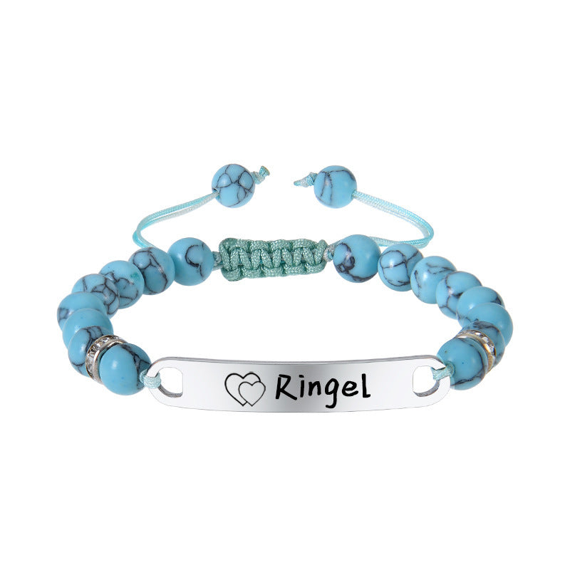 Creative Crystal Pearl Bead Woven Bracelet