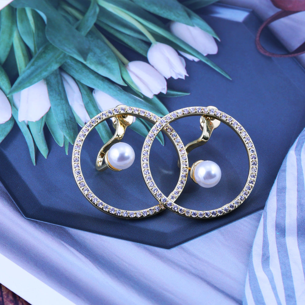 Trendy Earrings Creative Geometric Ring