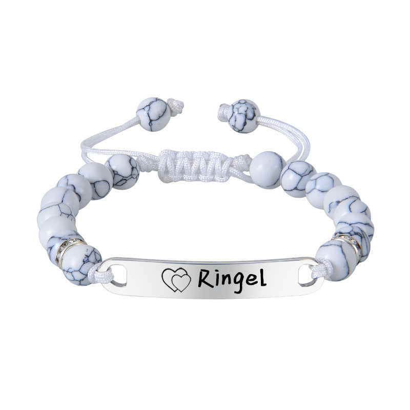 Creative Crystal Pearl Bead Woven Bracelet