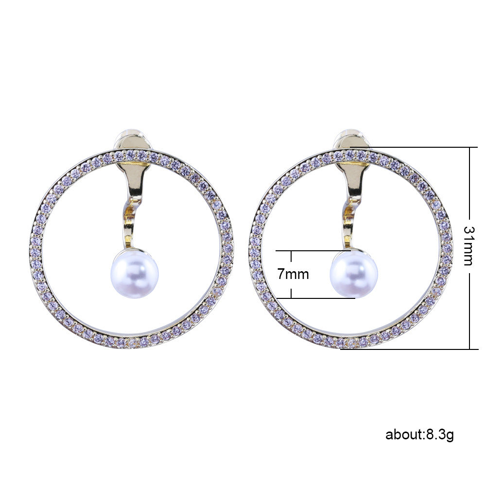 Trendy Earrings Creative Geometric Ring