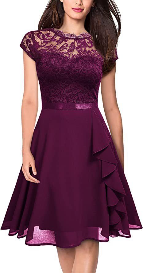 Waist-controlled Large Hem Temperament Dress