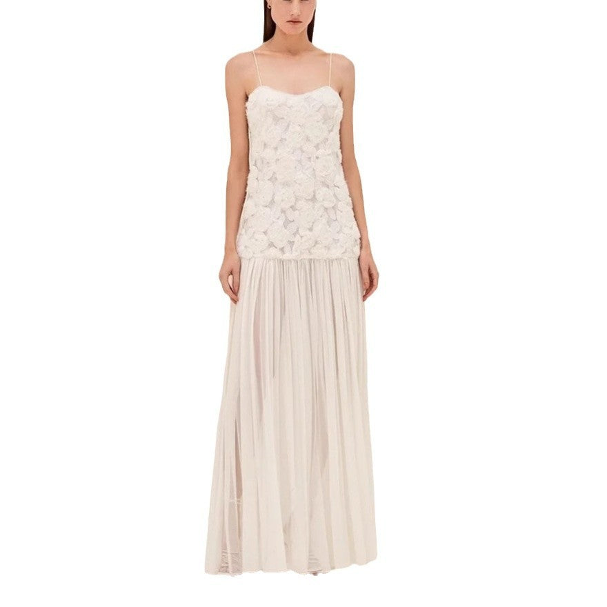 Women's Suspender Dress Three-dimensional Flowers