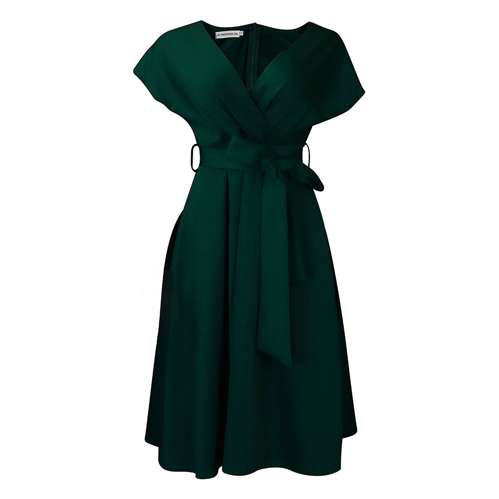 Women's Fashion Personality Bandage Temperament Dress