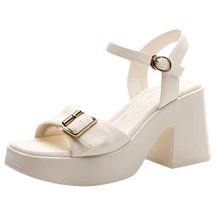 Chunky Heel Waterproof Platform Super High Heel Platform Sandals
