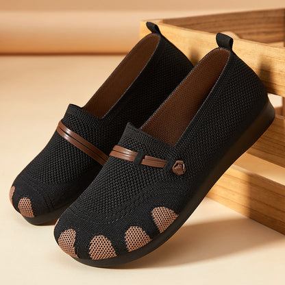 Women's Elderly Casual Shoes Slip-on Breathable Soft Bottom