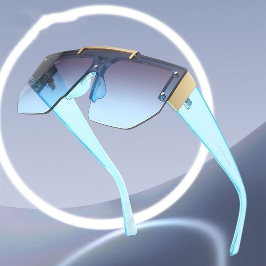 European And American Fashion Large Rim Sunglasses Cycling