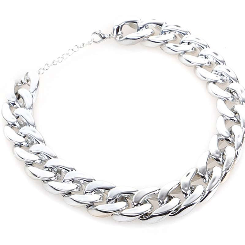 Dog Gold Color Chain Chain Buckle Small And Medium Size Dog Collar Pet Necklace Ornament