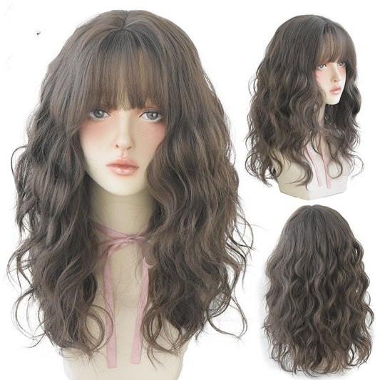 European And American Air Bangs Water Ripple Curls