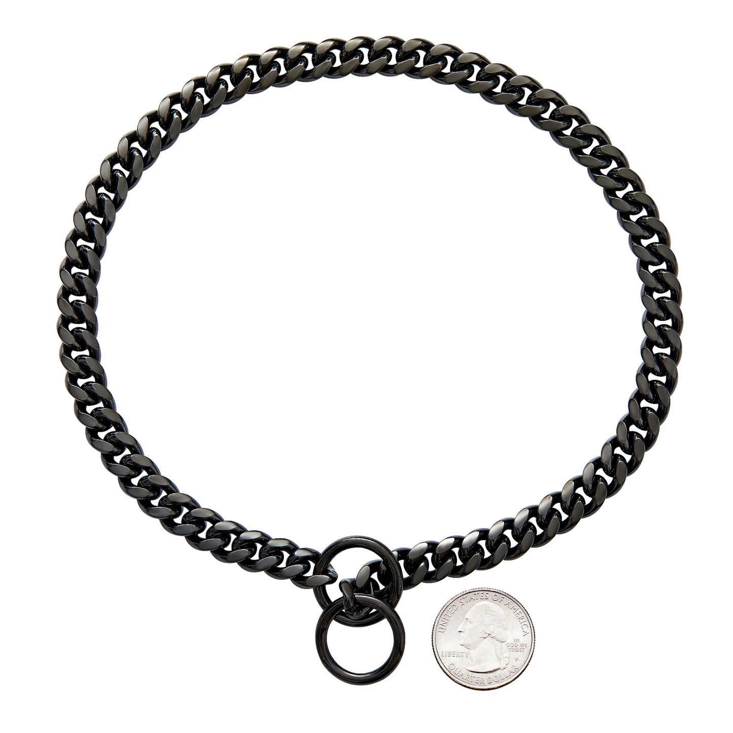 Small And Medium Sized Pet Dog Leash Stainless Steel Encrypted Collar