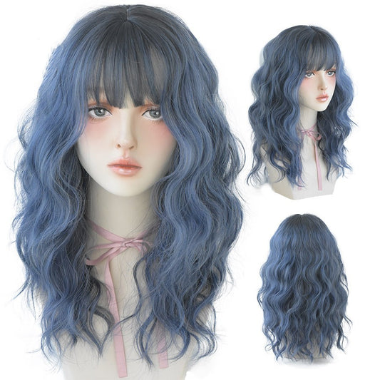 European And American Air Bangs Water Ripple Curls