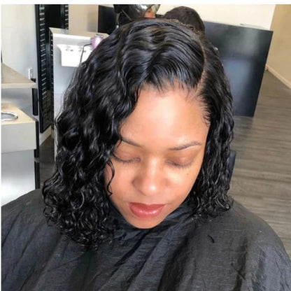 Women's Black Long Curly Hair
