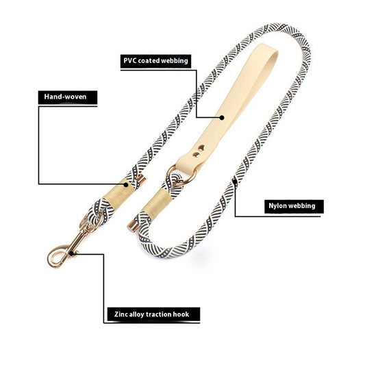 Dog Hand Holding Rope PVC Medium-sized Dog Safety Buckle