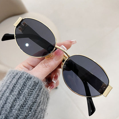 New Retro Oval Frame Glasses