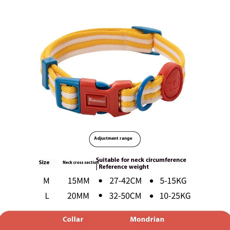 Retro Record Hand Holding Rope Small And Medium-sized Dogs Collar Vest