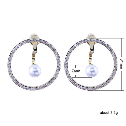 Trendy Earrings Creative Geometric Ring