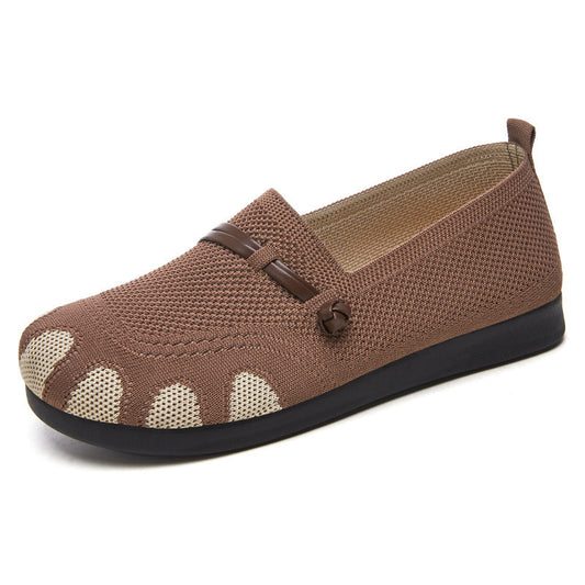 Women's Elderly Casual Shoes Slip-on Breathable Soft Bottom