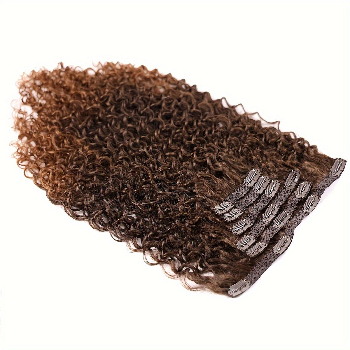 Synthetic Hair Curler Type Hair Extension Hair Curler Type Full Head Wig Women's Black Brown Hair