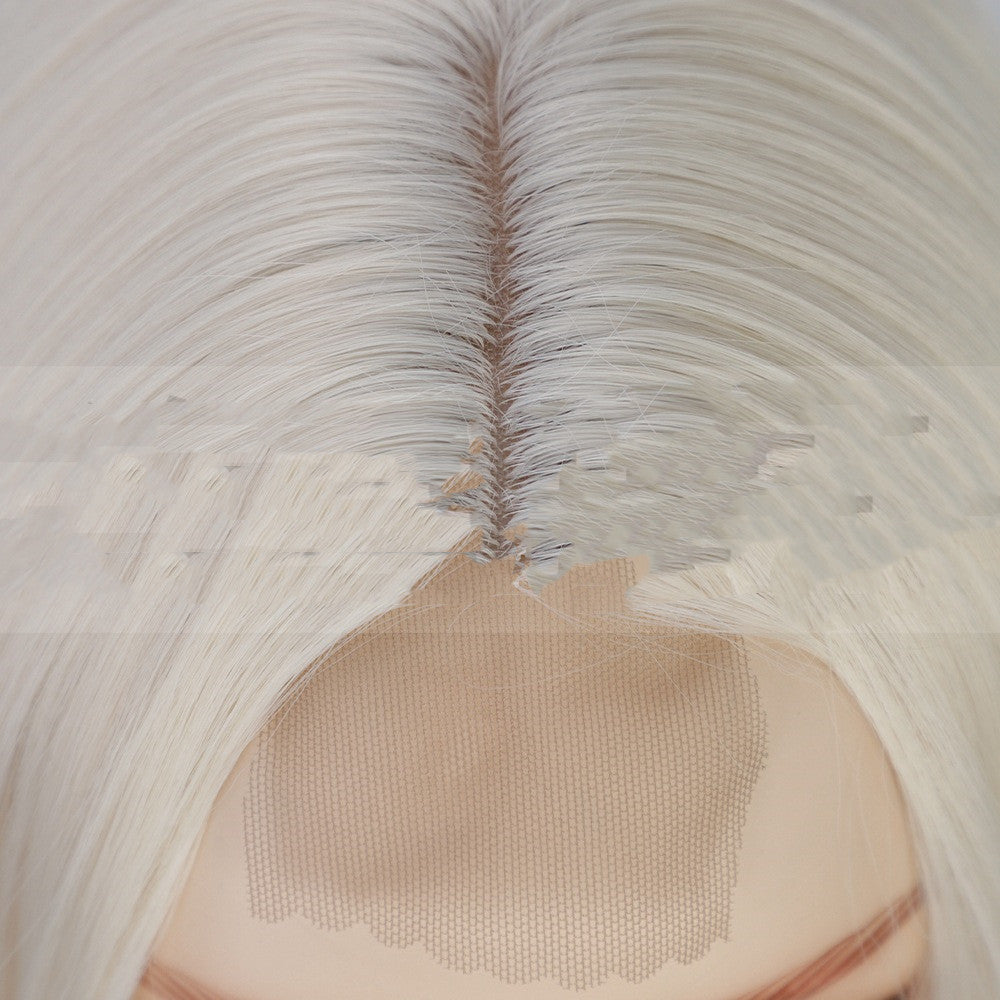Small Lace Front Lace Chemical Fiber Headgear Long