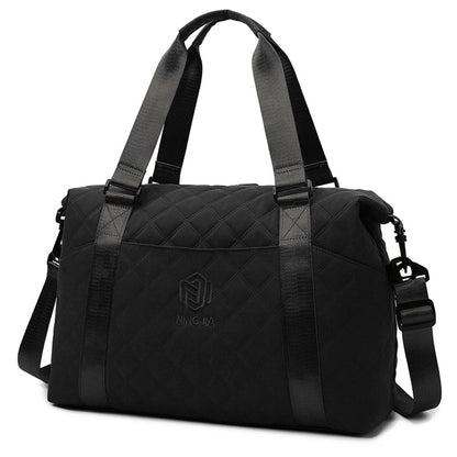 Rhombus Travel Luggage Bag Women's Lightweight Korean Style Crossbody
