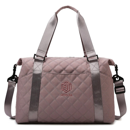 Rhombus Travel Luggage Bag Women's Lightweight Korean Style Crossbody
