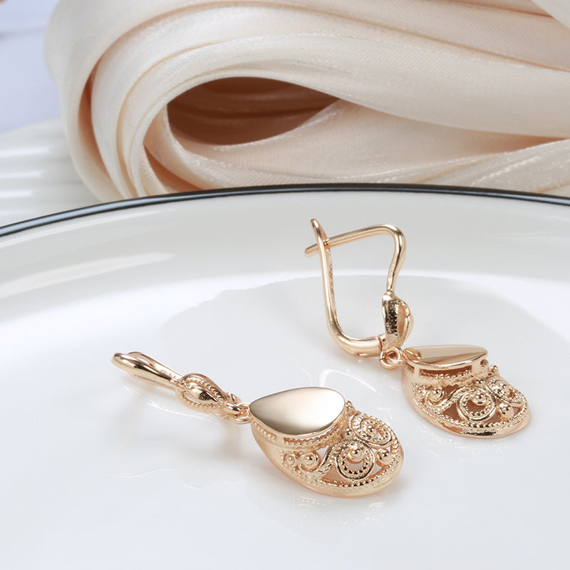 Fashion Personality Glossy Hollow Women's Earrings