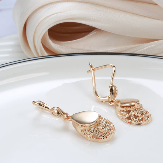 Fashion Personality Glossy Hollow Women's Earrings