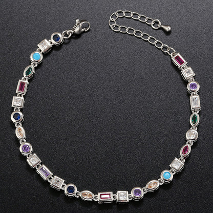 European And American Color Diamond Bracelet Necklace For Women