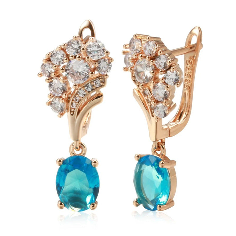 Fashion Personality Glossy Hollow Women's Earrings