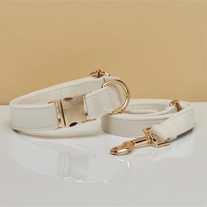 Solid Color Simple Pet Dog Collar Hand Holding Rope