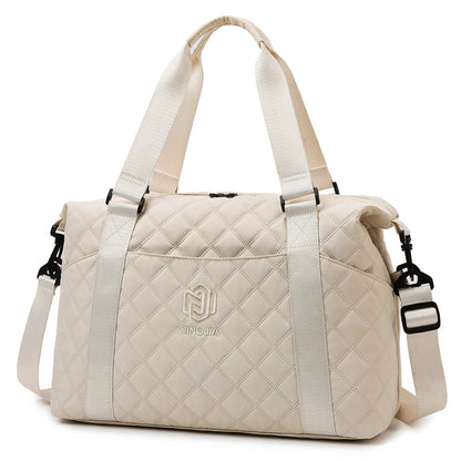 Rhombus Travel Luggage Bag Women's Lightweight Korean Style Crossbody