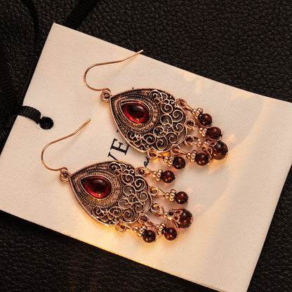 Fashion Personality Water Drop Pattern Tassel Ear Hook