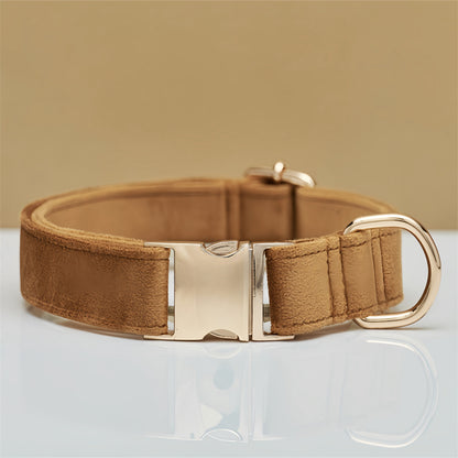 Solid Color Simple Pet Dog Collar Hand Holding Rope