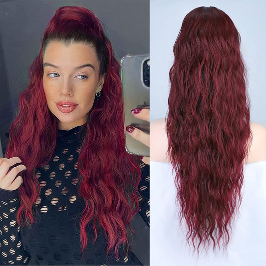 Drawstring Ponytail Water Ripple Wig