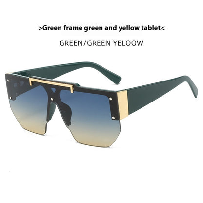 European And American Fashion Large Rim Sunglasses Cycling