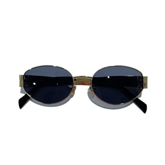 New Retro Oval Frame Glasses