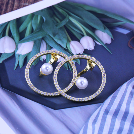 Trendy Earrings Creative Geometric Ring