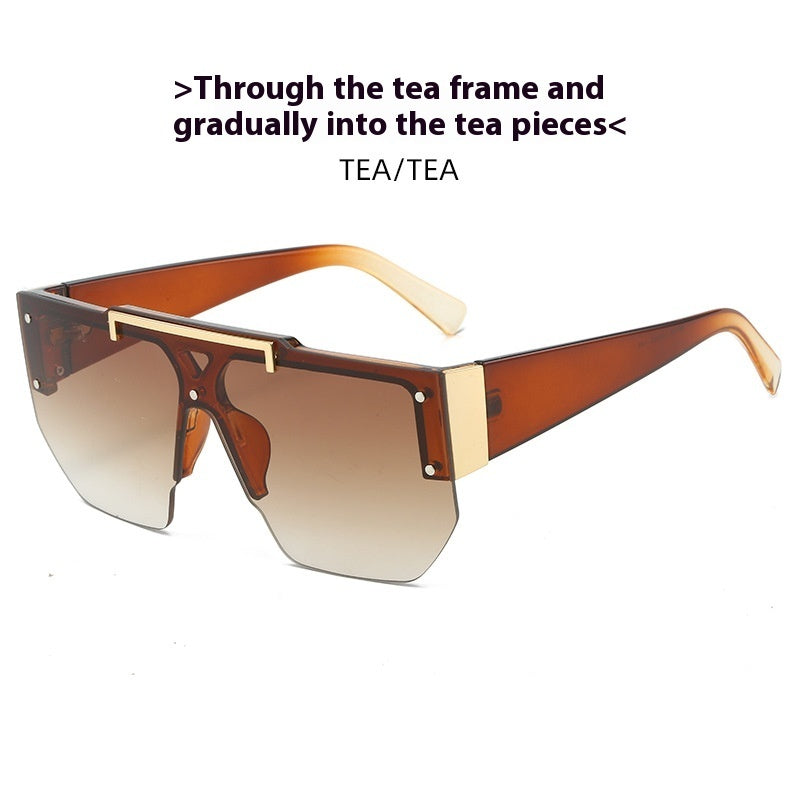 European And American Fashion Large Rim Sunglasses Cycling